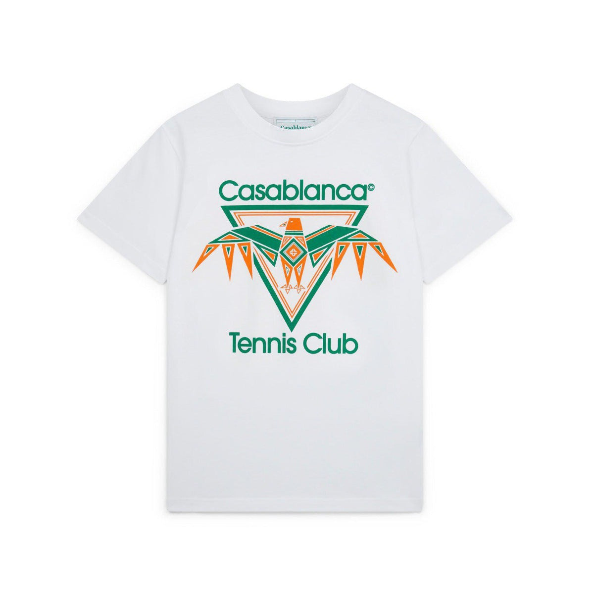 Casablanca washed distressed short-sleeved American high street T-shirts