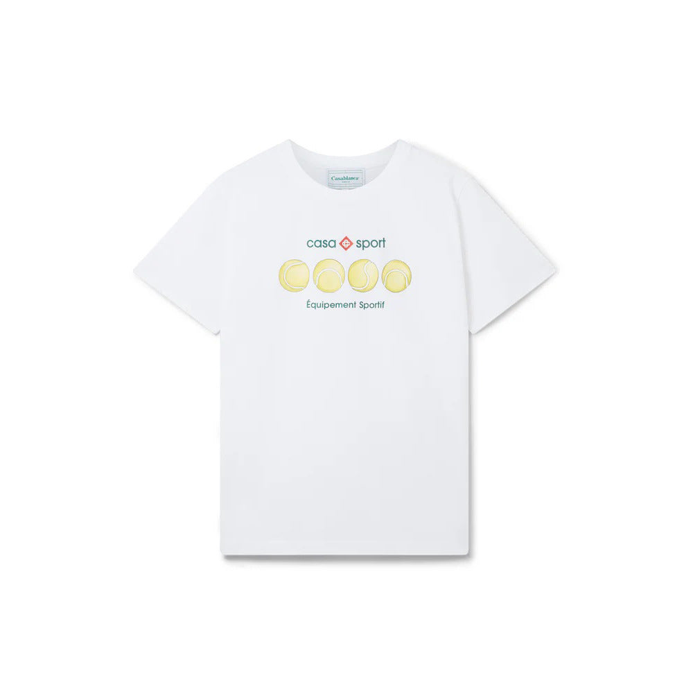 Casablanca washed distressed short-sleeved American high street T-shirts