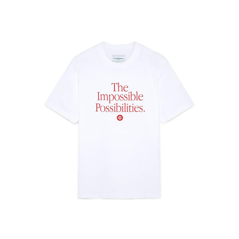 Casablanca washed distressed short-sleeved American high street T-shirts