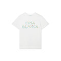 Casablanca washed distressed short-sleeved American high street T-shirts