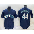 menshop  Seattle Mariners #44 Julio Rodriguez Navy Blue  Stitched Cool Base Jersey