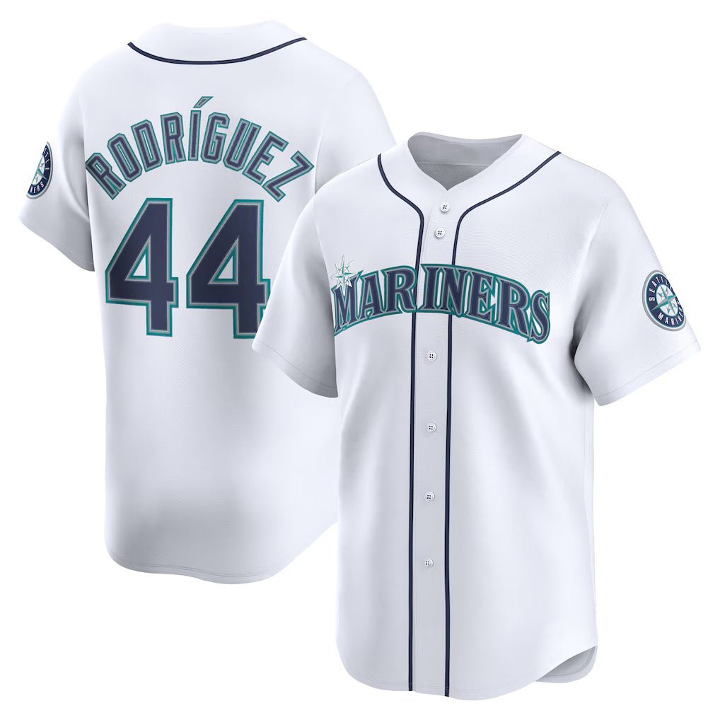 menshop  Seattle Mariners #44 Julio Rodr¨ªguez White  Home Limited Player Jersey