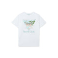 Casablanca washed distressed short-sleeved American high street T-shirts