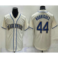 menshop  Seattle Mariners #44 Julio Rodriguez Cream  Stitched Cool Base Jersey