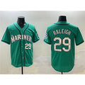menshop  Seattle Mariners #29 Cal Raleigh Aqua  Limited Stitched jersey