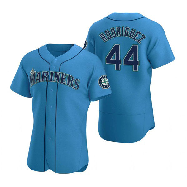 menshop  Seattle Mariners #44 Julio Rodr¨ªguez Royal  Flex Base Stitched Jersey