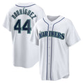 menshop  Seattle Mariners #44 Julio Rodriguez White  Home Replica Player Jersey