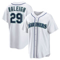 menshop  Seattle Mariners #29 Cal Raleigh White  Home Replica Player Jersey